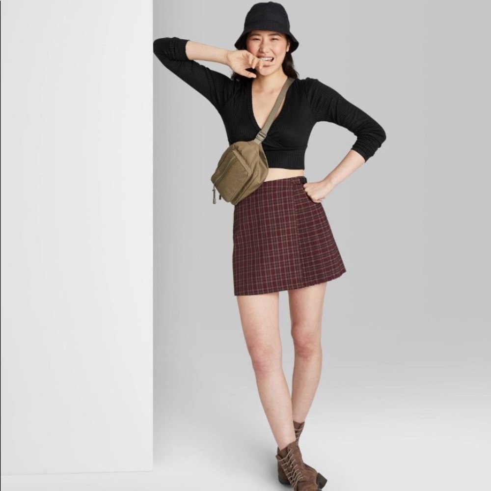 NWT Wild Fable Long-sleeve Cozy Tiny Crop Top XS